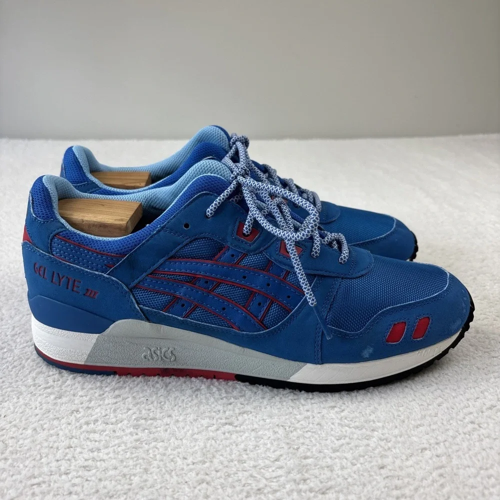 ASICS Gel Lyte 3 III OG 'Future Pack' Mens Size 10 Mid Blue/Red Sneakers H637Y